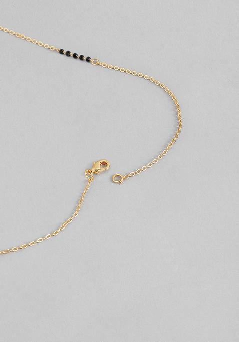 Gold Plated Cubic Zircon American Diamond Mangalsutra