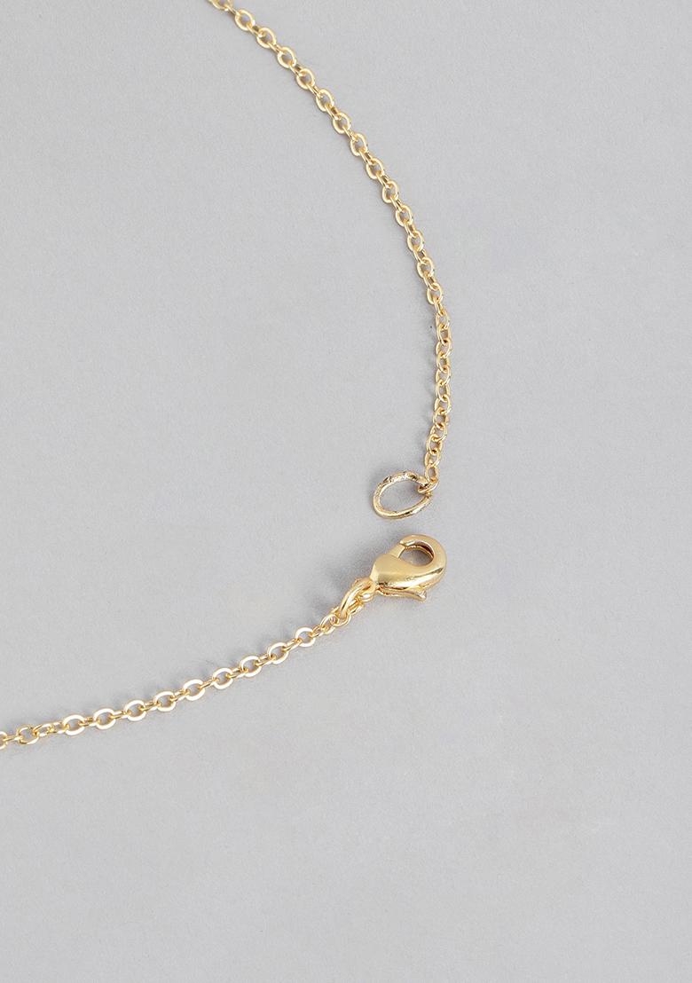 Gold Plated Cubic Zircon American Diamond Mangalsutra - Indya