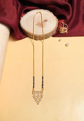 Gold Plated Cubic Zircon American Diamond Mangalsutra