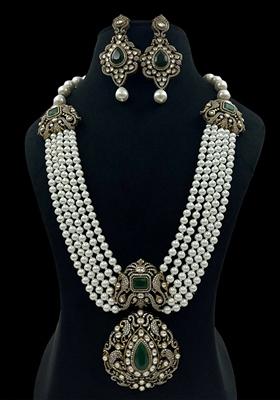 Gold Plated Cubic Zircon American Diamond Necklace