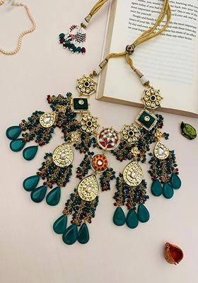 Gold Plated Cubic Zircon American Diamond Necklace