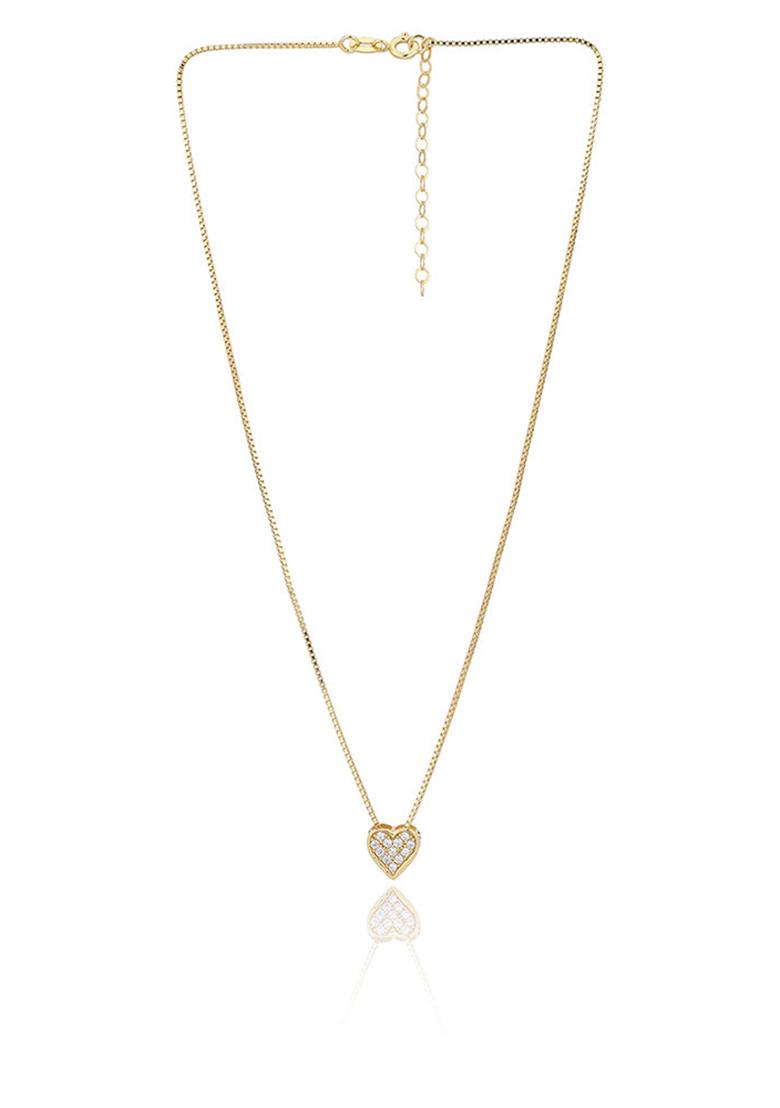Gold Plated Pendant Necklace - Indya