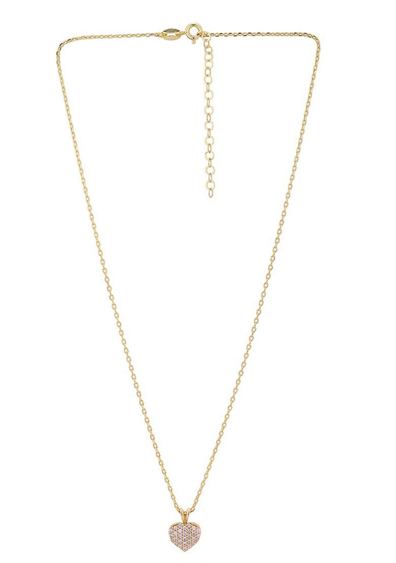 Gold Plated Pendant Necklace - Indya