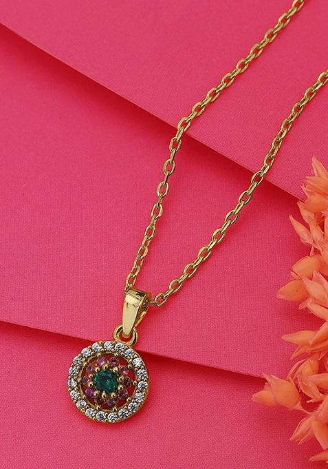Gold Plated Pendant Necklace