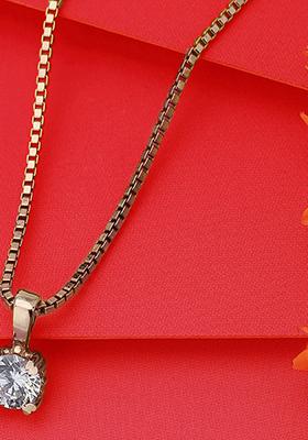 Rose Gold Plated Pendant Necklace