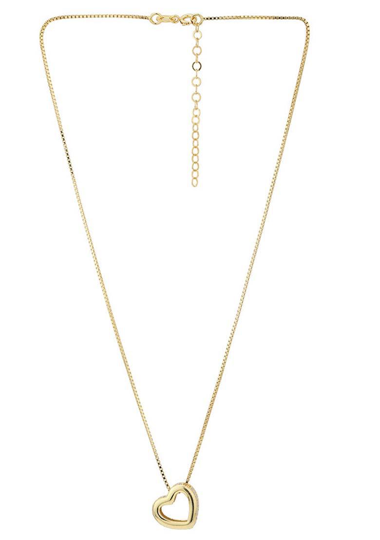 Gold Plated Pendant Necklace - Indya