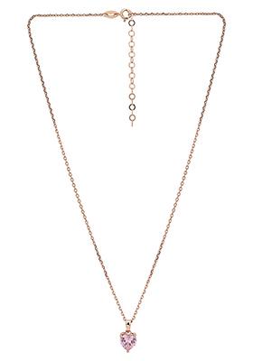 Rose Gold Plated Pendant Necklace