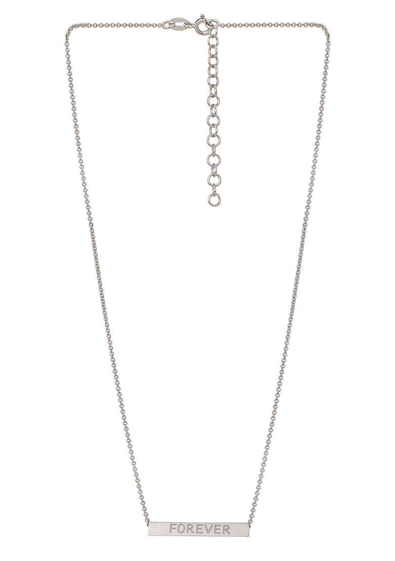 Silver Rhodium Plated Necklace Chain - Indya