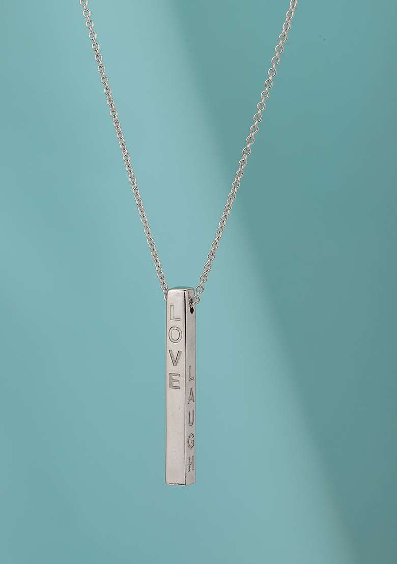 Silver Rhodium Plated Necklace Chain - Indya