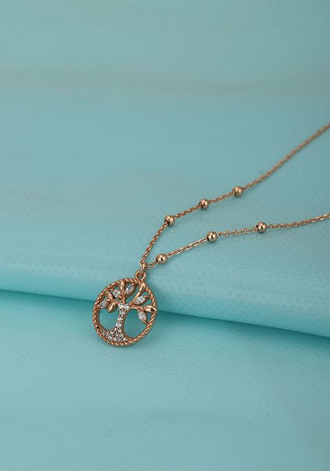 Rose Gold And White Plated Necklace Chain