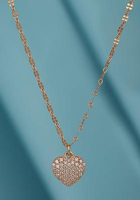 Rose Gold Plated Pendant Necklace