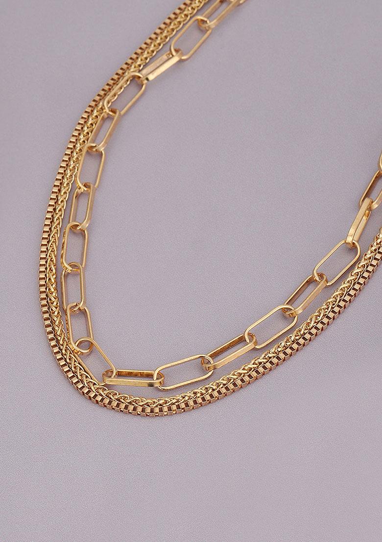 Gold Plated Necklace Chain - Indya