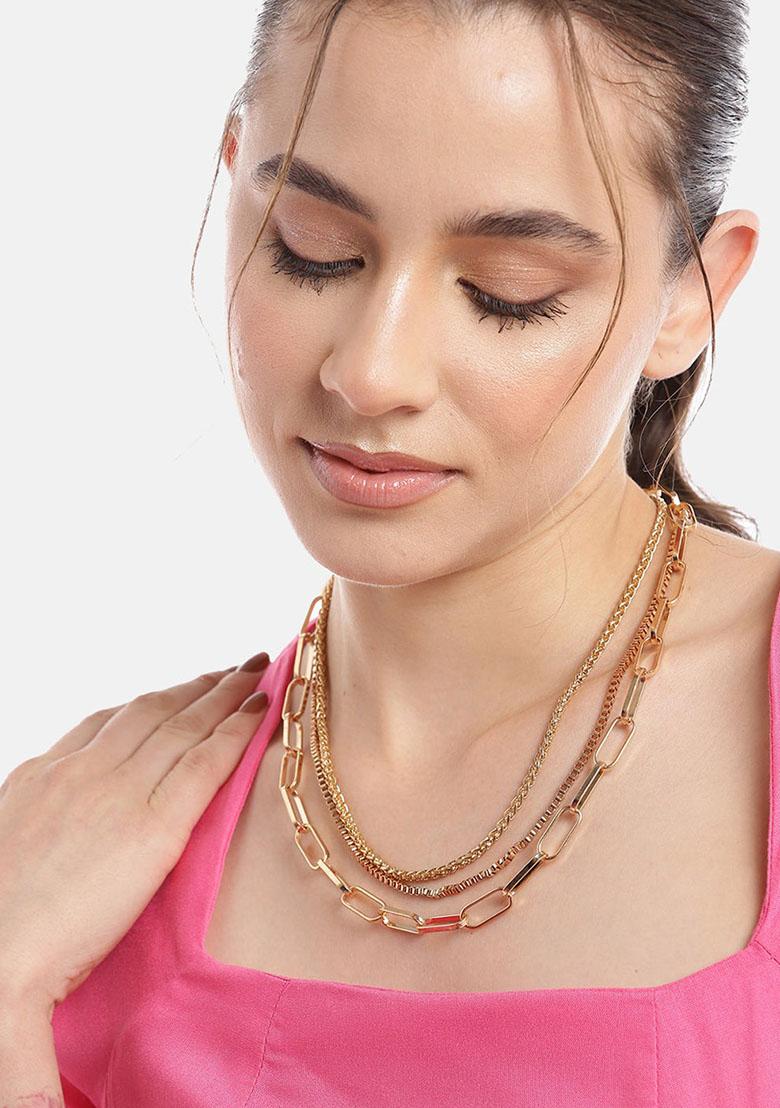 Gold Plated Necklace Chain - Indya