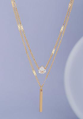 Rose Gold Plated Pendant Necklace