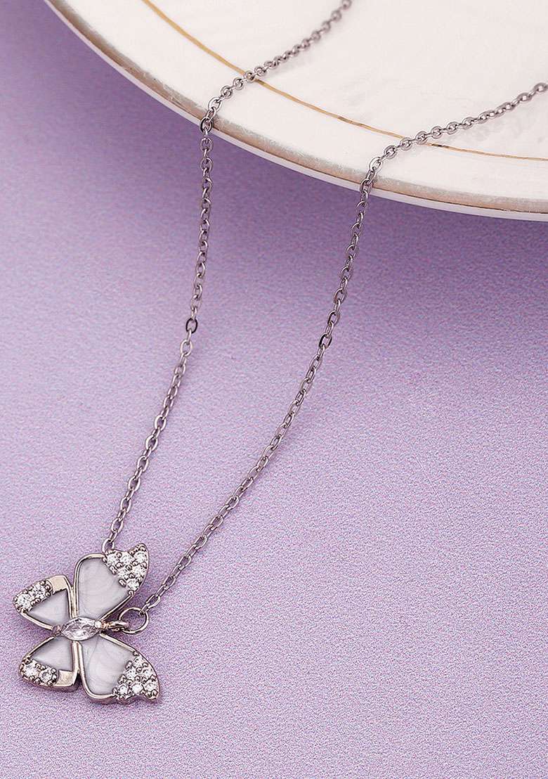 Silver Plated Necklace Chain - Indya