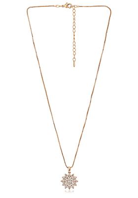 Rose Gold Plated Pendant Necklace