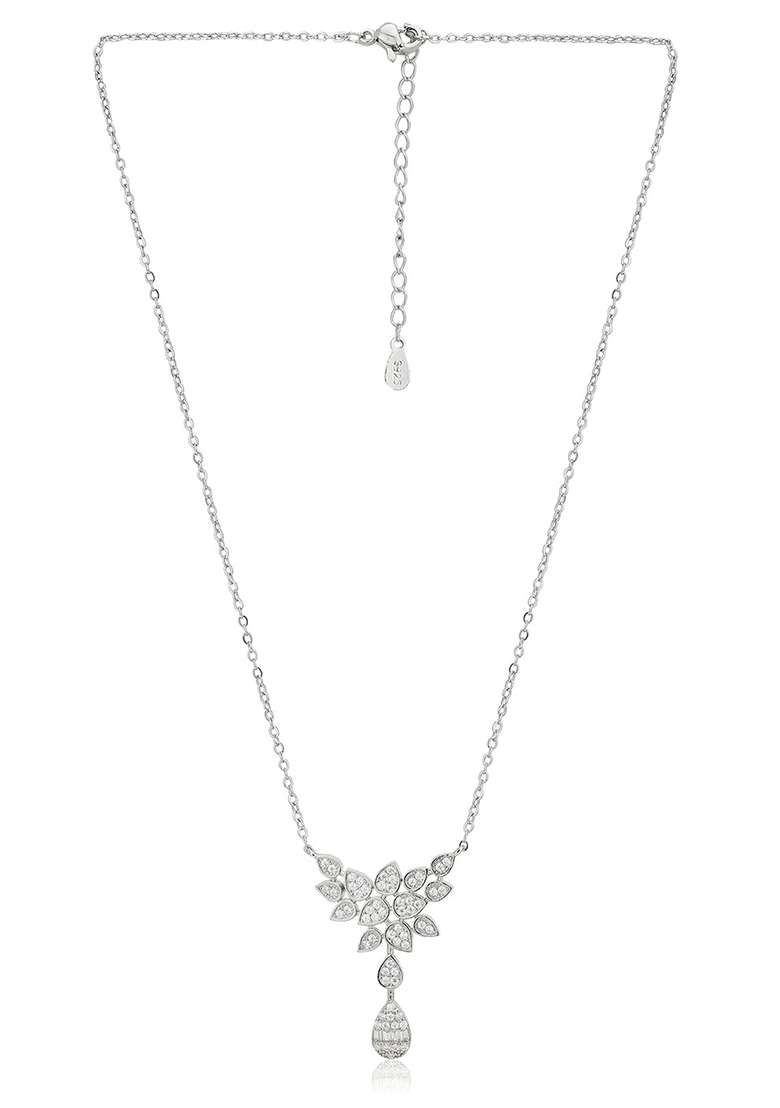 Silver Rhodium Plated Necklace Chain - Indya