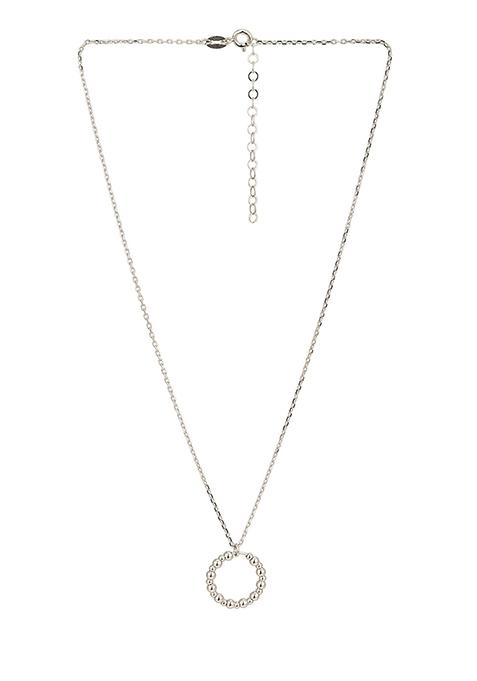 Silver Rhodium Plated Pendant Necklace