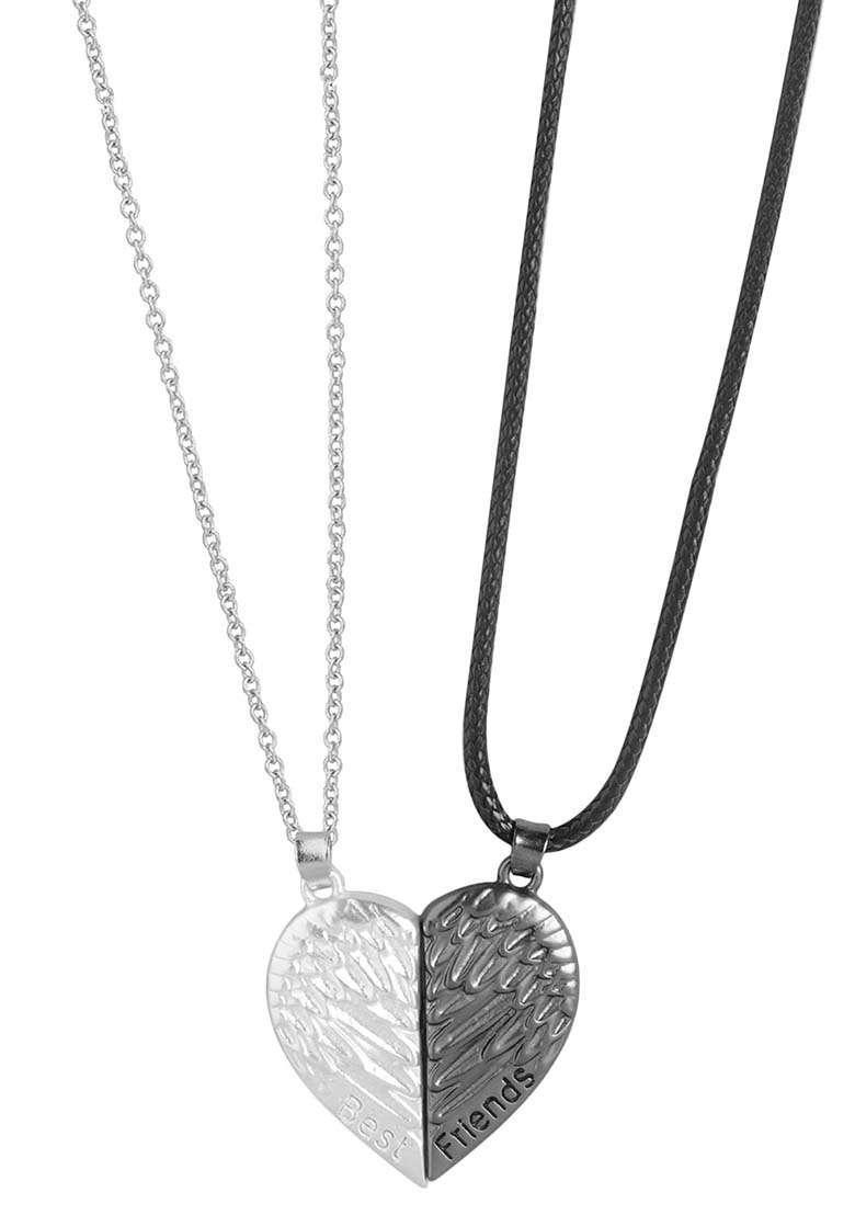 Silver Plated Pendant Necklace - Indya
