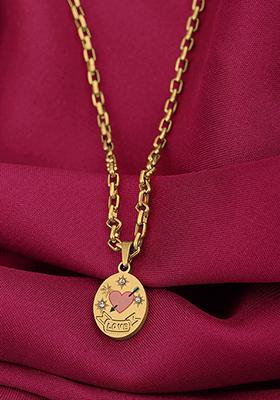 Gold Plated Pendant Necklace