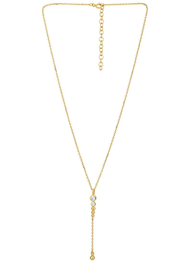 Gold Plated Pendant Necklace - Indya