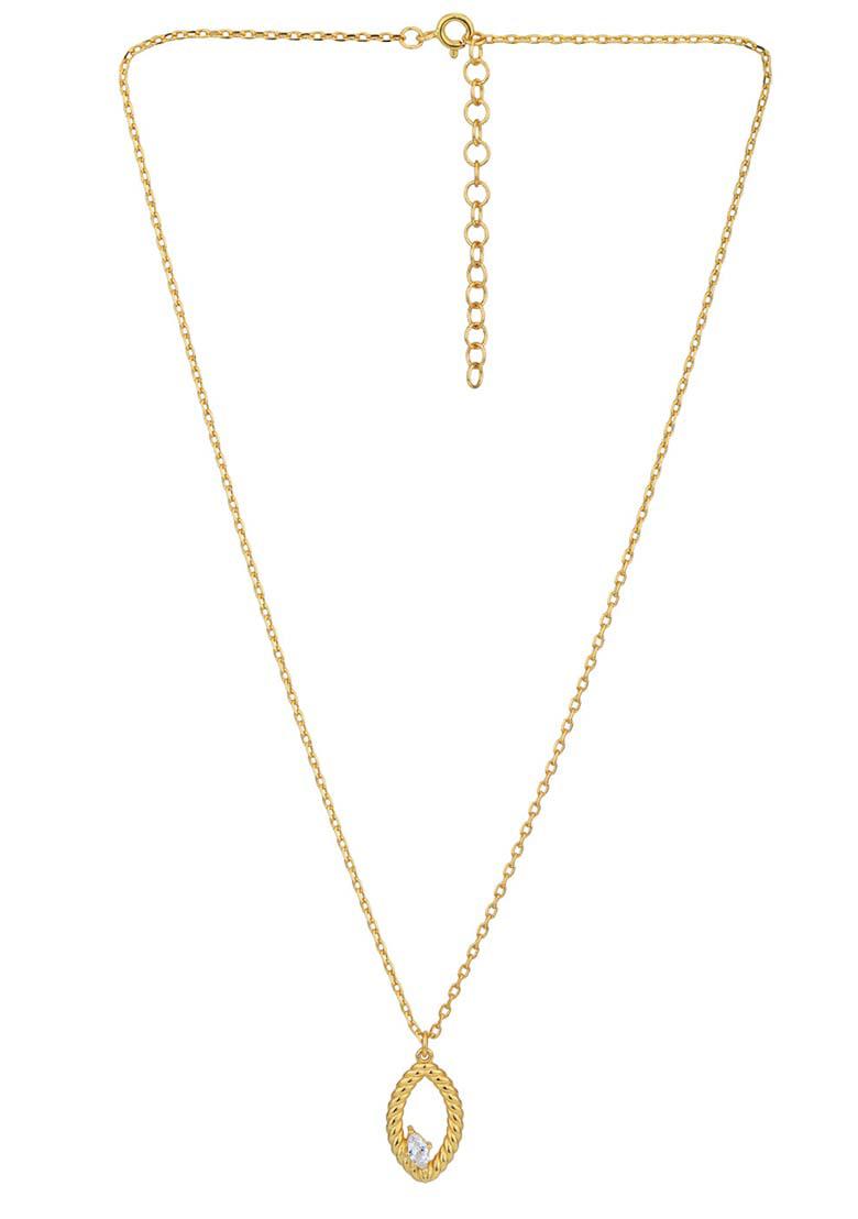 Gold Plated Pendant Necklace - Indya