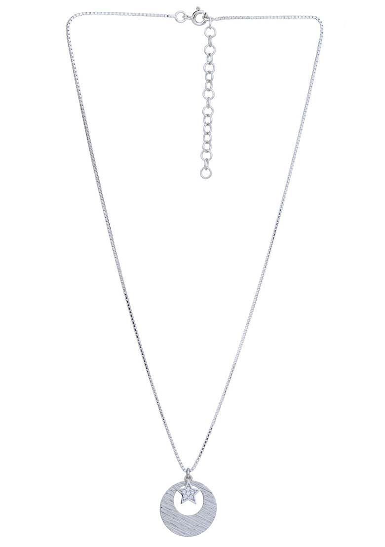 Silver Rhodium Plated Pendant Necklace