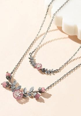 Silver Plated Oxidised Necklace Chain