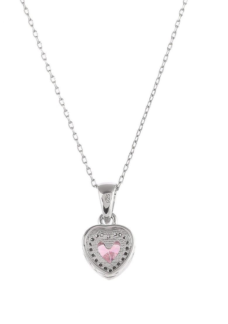 Silver Plated Rhodium Plated Pendant With Chain