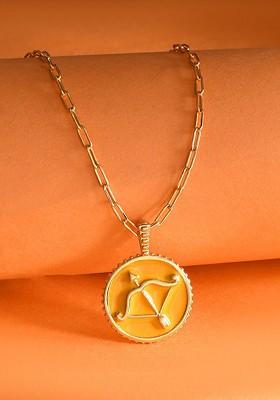 Gold Plated Pendant With Chain