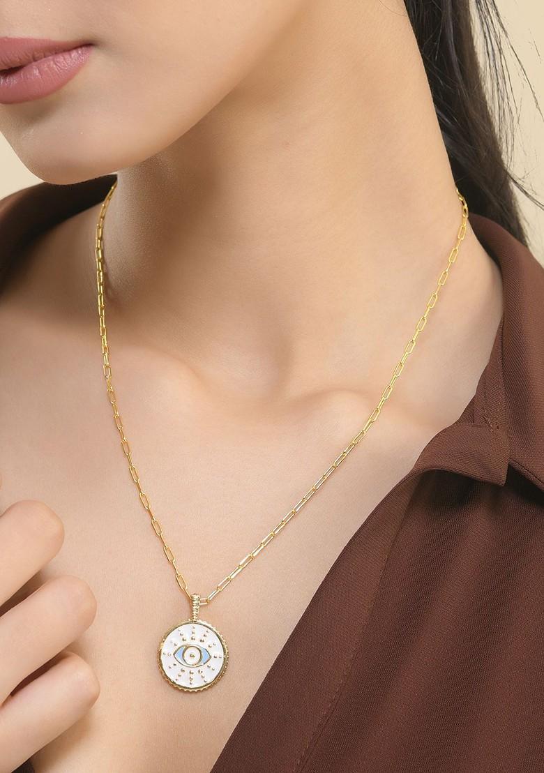 Gold Plated Pendant With Chain