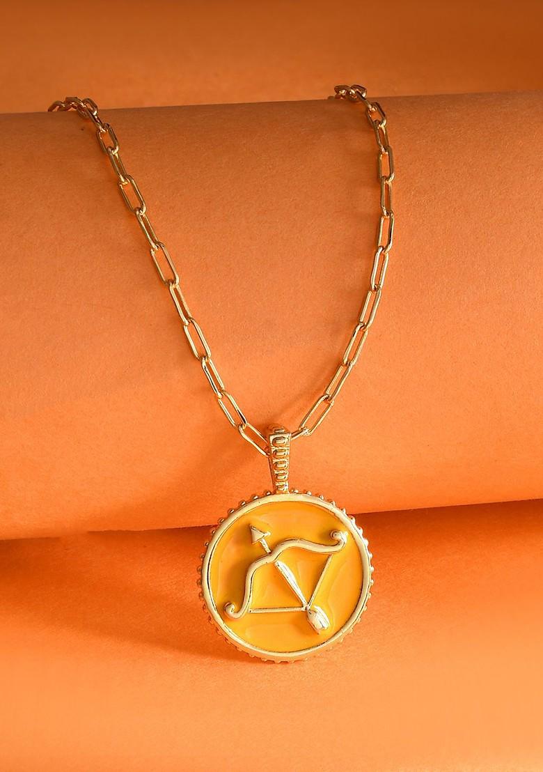 Gold Plated Pendant With Chain
