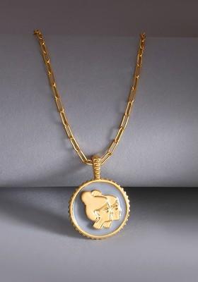 Gold Plated Pendant With Chain