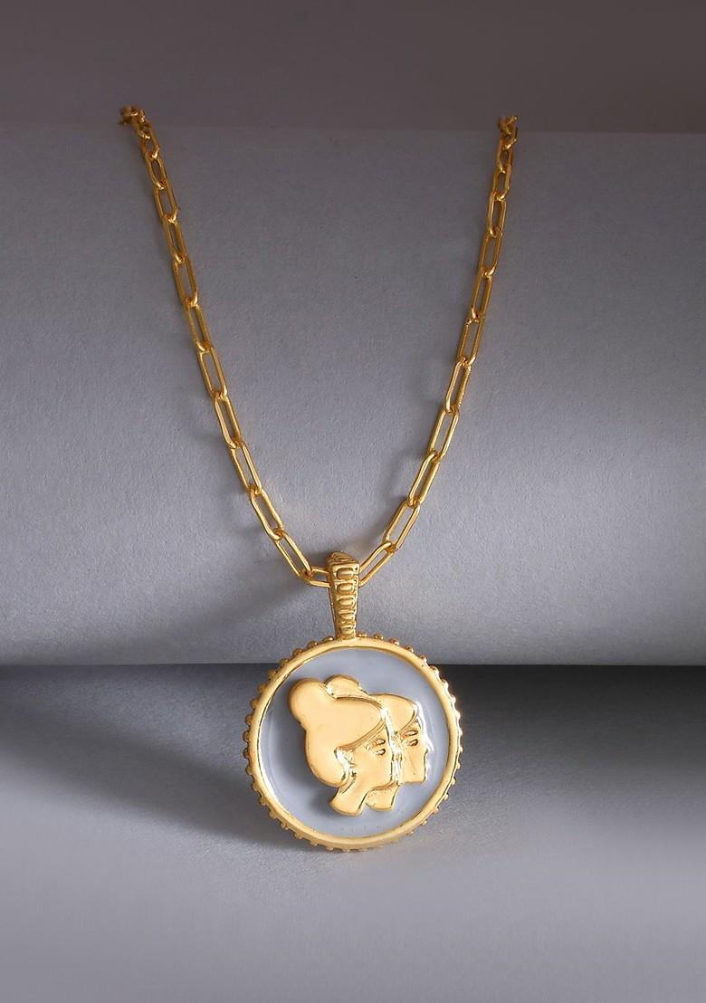Gold Plated Pendant With Chain