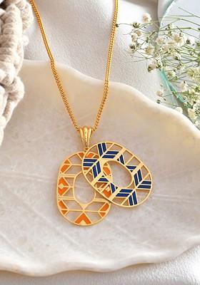 Gold Plated Pendant With Chain