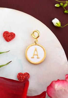 White Gold Plated Pendant With Chain