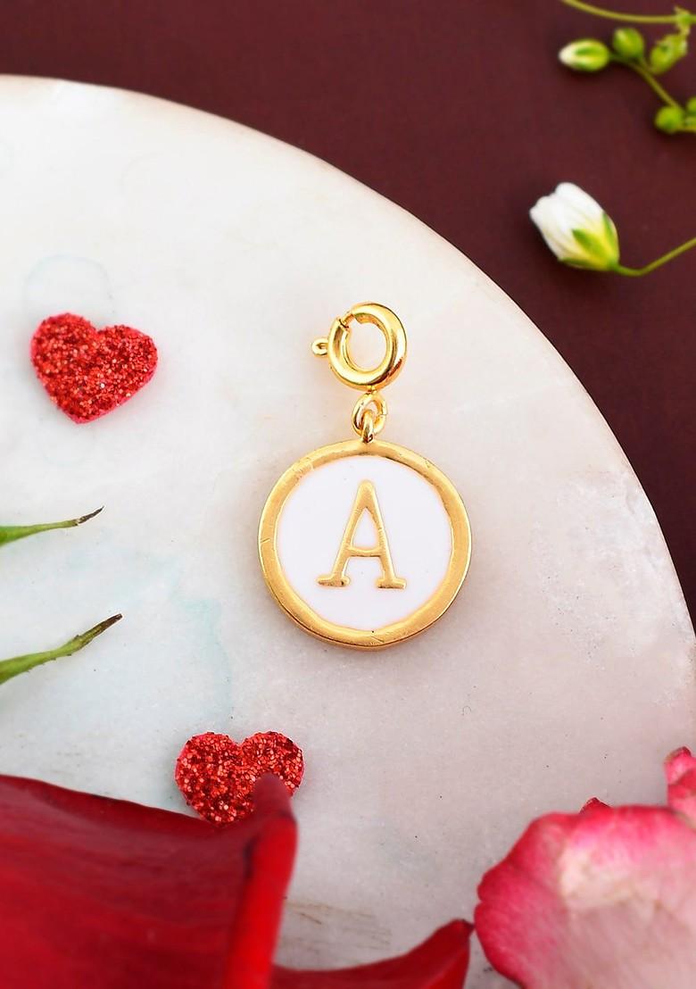 White Gold Plated Pendant With Chain