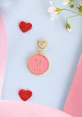 Pink Gold Plated Pendant With Chain