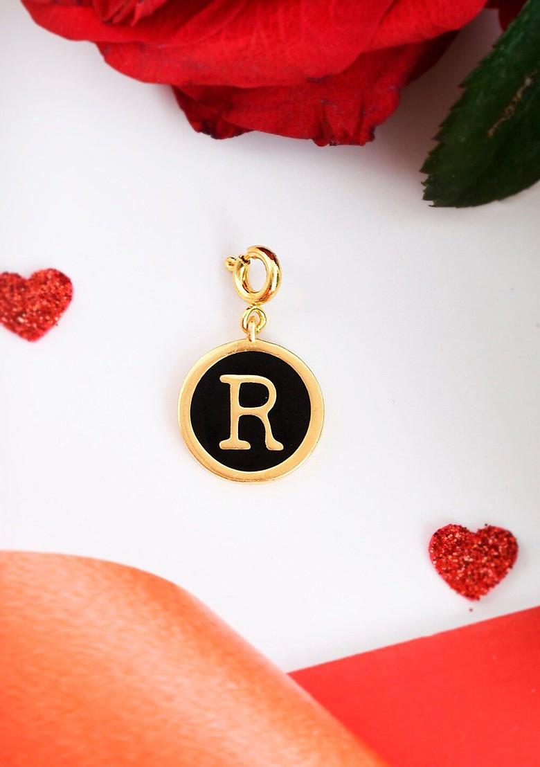 Black Gold Plated Pendant With Chain