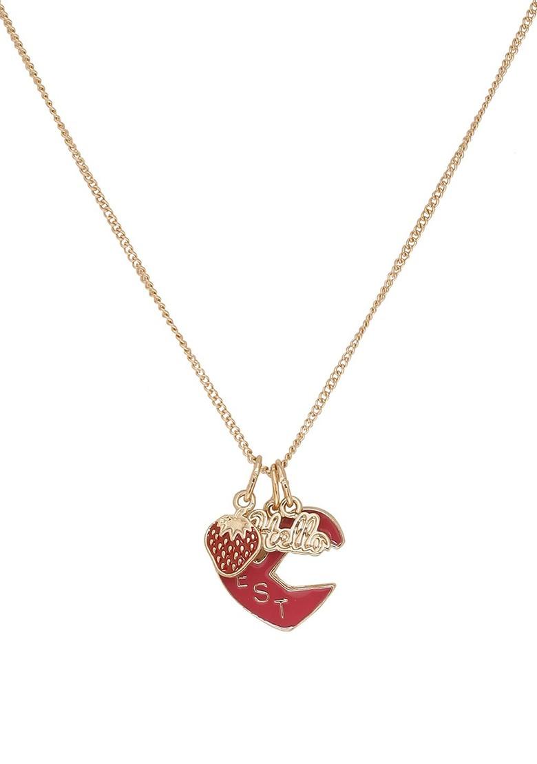 Gold Plated Set of 3 Pendants With Chain