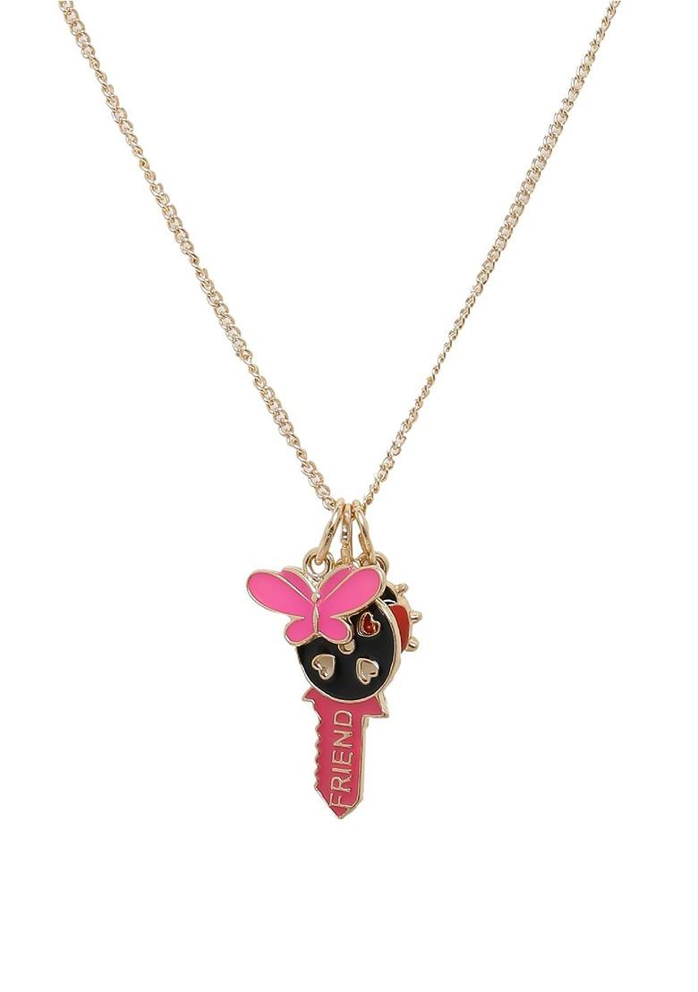 Gold Plated Set of 3 Pendants With Chain