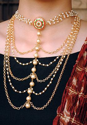 Gold Multi Layered Necklace