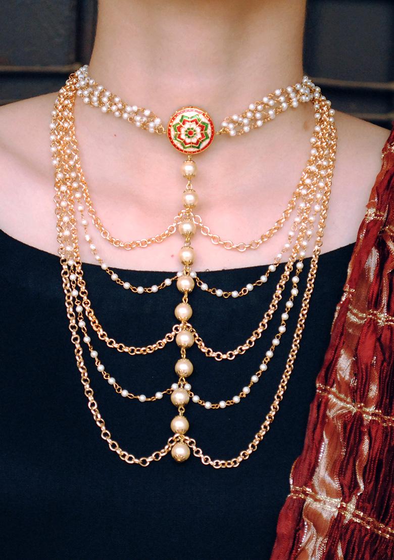 Gold Multi Layered Necklace