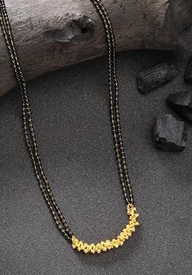 Black Gold Plated Beaded Mangalsutra