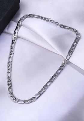 Silver Rhodium Plated Stainlessteel Bohemian Chain For Men