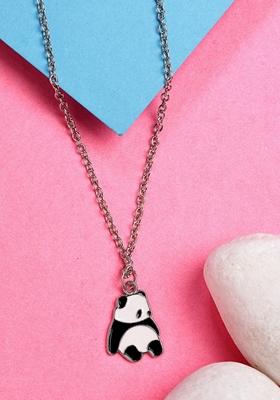 Silver Plated Chain With Panda Pendant