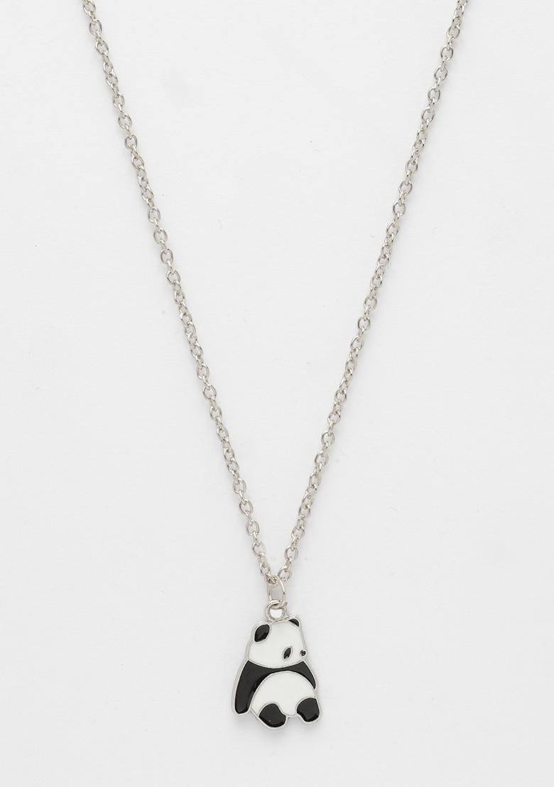 Silver Plated Chain With Panda Pendant