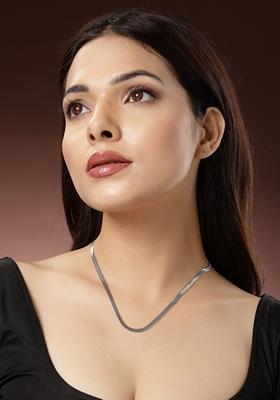 Silver Toned German Oxidised Chain