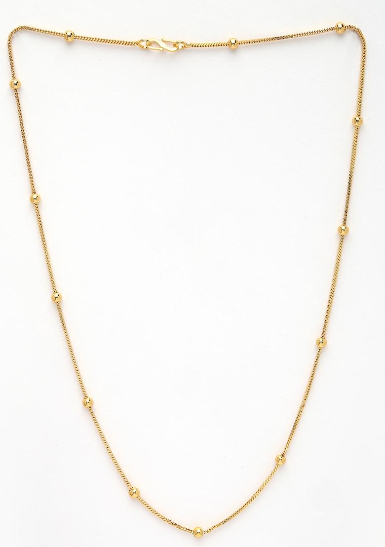 Gold Set Of 3 Gold Plated Minimal Chain
