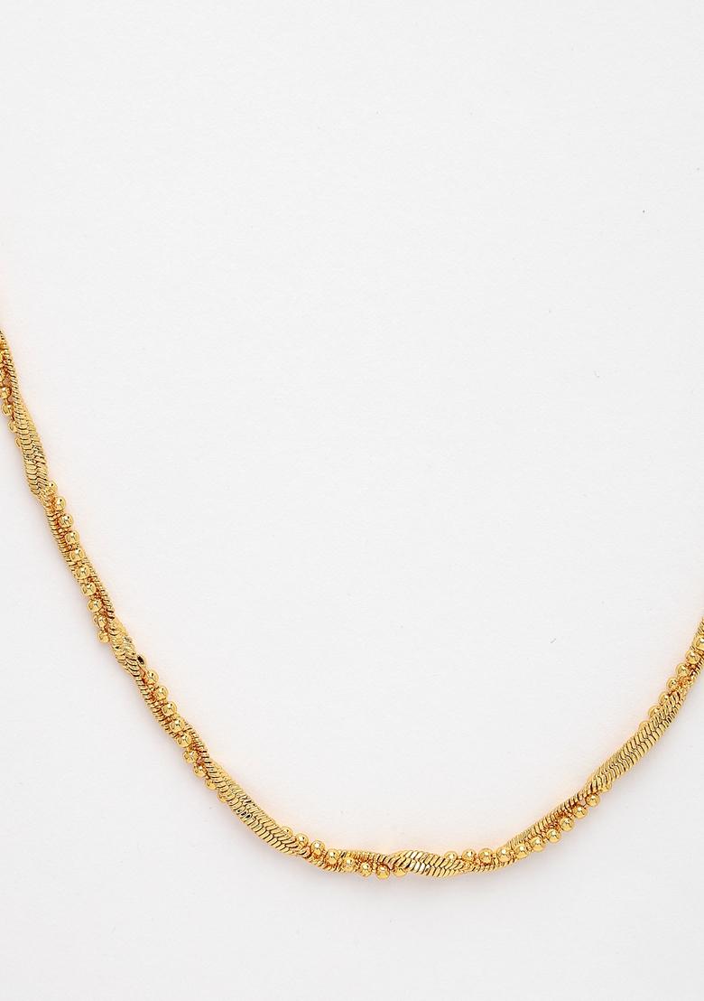 Gold Set Of 3 Gold Plated Minimal Chain